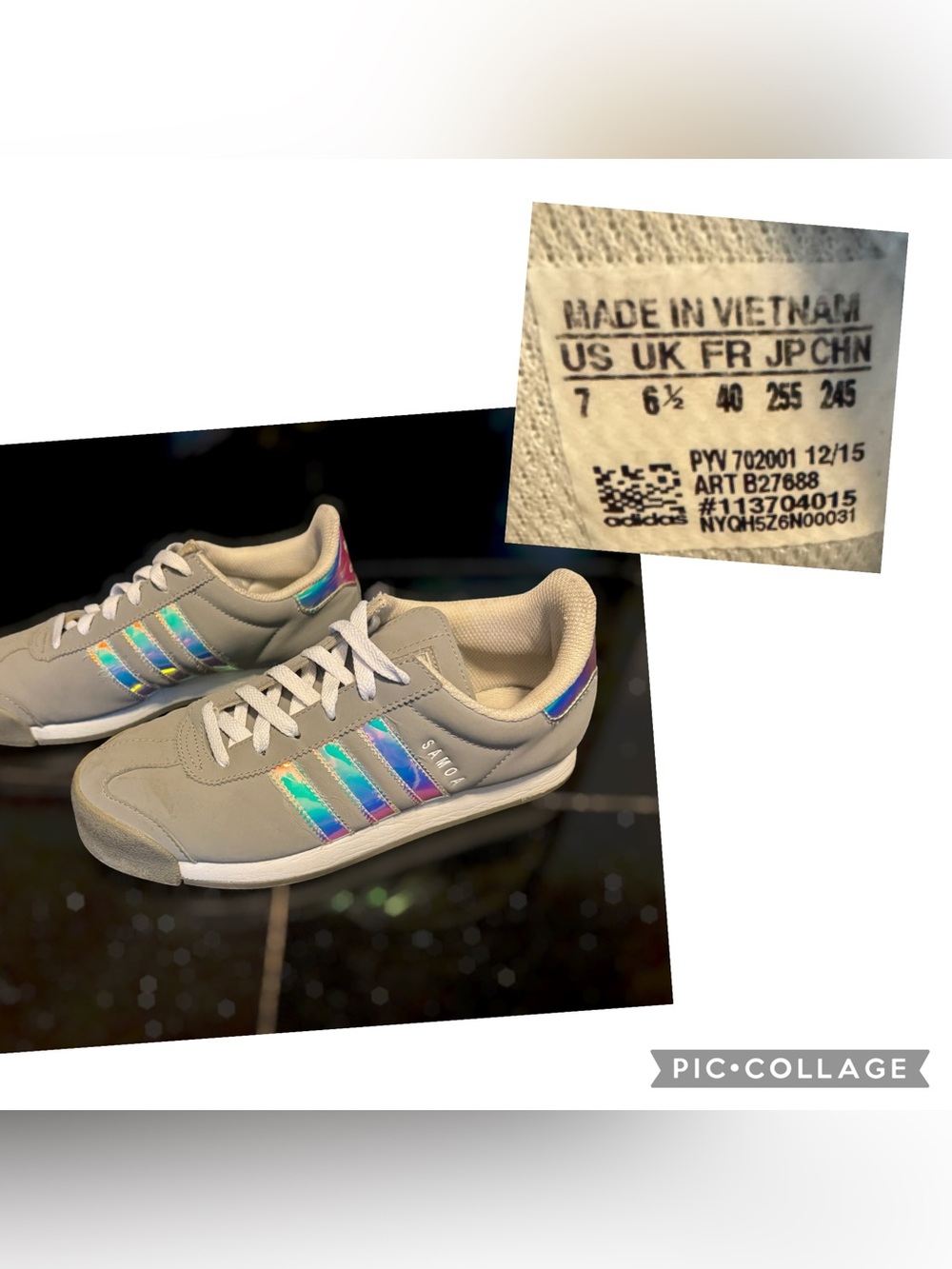 Adidas Somoa Sneakers in Light Gray Iridescent  - 7